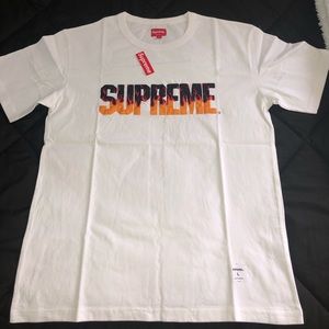 SUPREME FW19 FLAME TEE